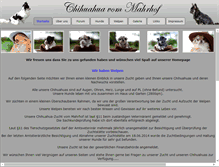 Tablet Screenshot of chihuahua-vom-mahrhof.de